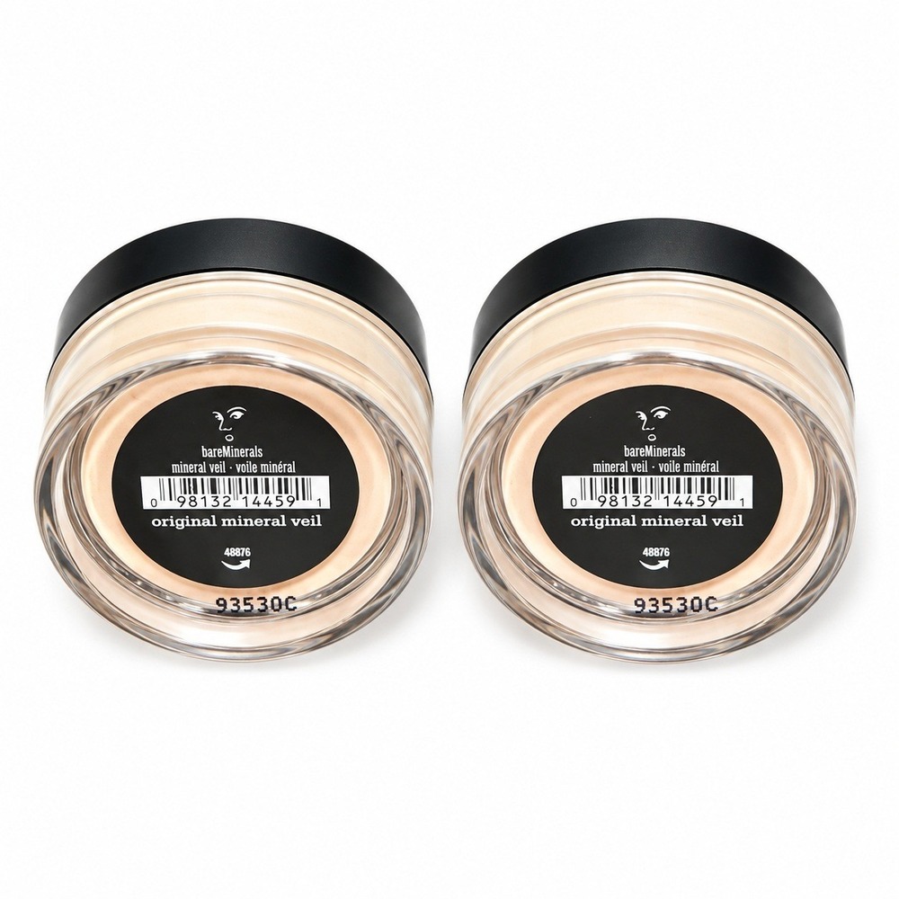 2 x bareMinerals ORIGINAL MINERAL VEIL Finishing Powder 0.75g travel size Bare